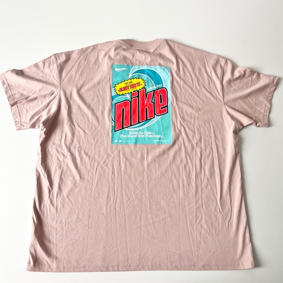 Nike Graphic Sportswear Casual 90's Tee T-Shirt NWT Pink Salmon XXL - Picture 8 of 9